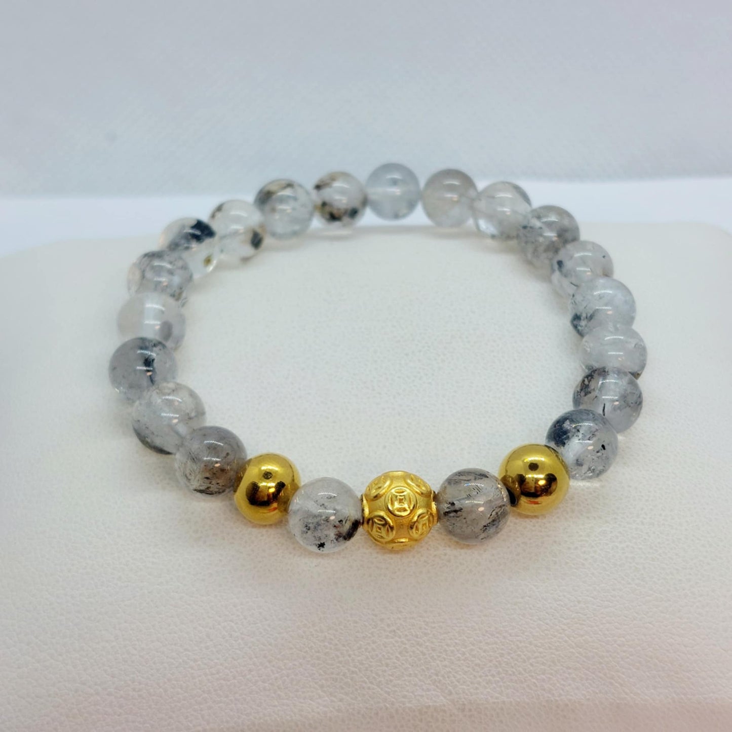Natural Herkimer Diamond Bracelet with 8mm Stones