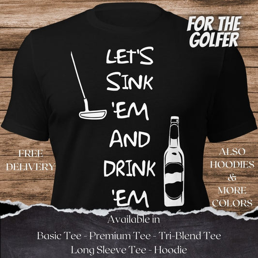 Tee it High and Let it Fly Golf TShirt and Hoodie is a Creative Golf Graphic design for Men and Women