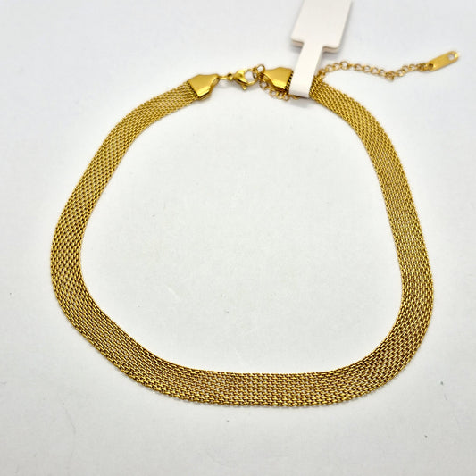 Choker Necklace in Gold Platted Stainless Steel