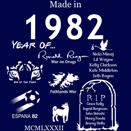 Made in 1982 TShirt - Unisex