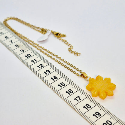 Natural Burmese Jade Mabuhay Pendant with Stainless Steel Gold Plated Chain Necklace