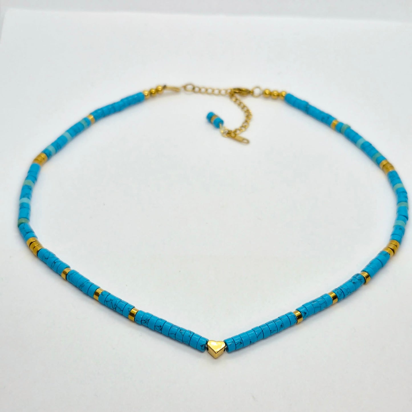 Natural Turquoise Choker in 4mm Stones