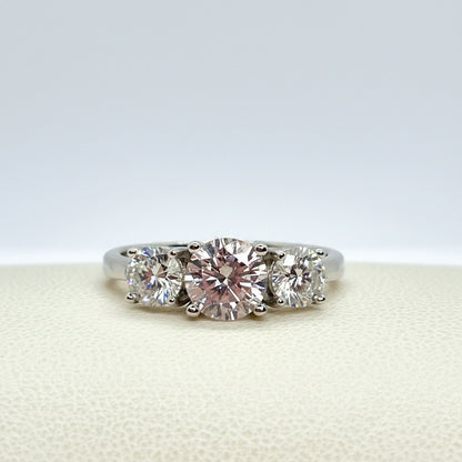 2ct Moissanite Diamond Ring in Sterling Silver
