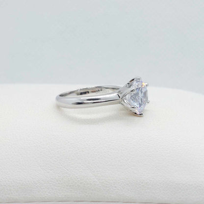 Sona Diamond 3ct Ring in Sterling Silver Lab Created