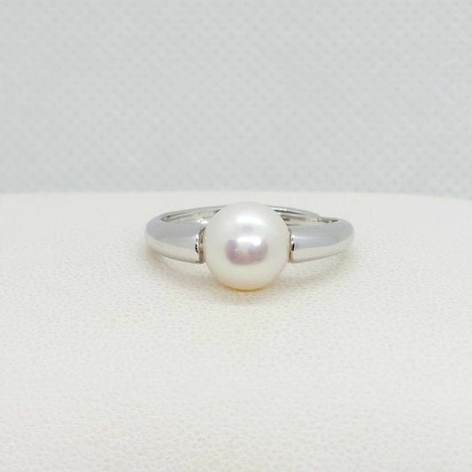 Natural Pearl Ring in Sterling Silver Resizeable