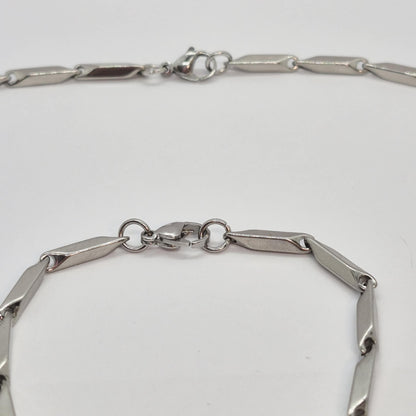 Stainless Steel Choker Necklace and Bracelet Set