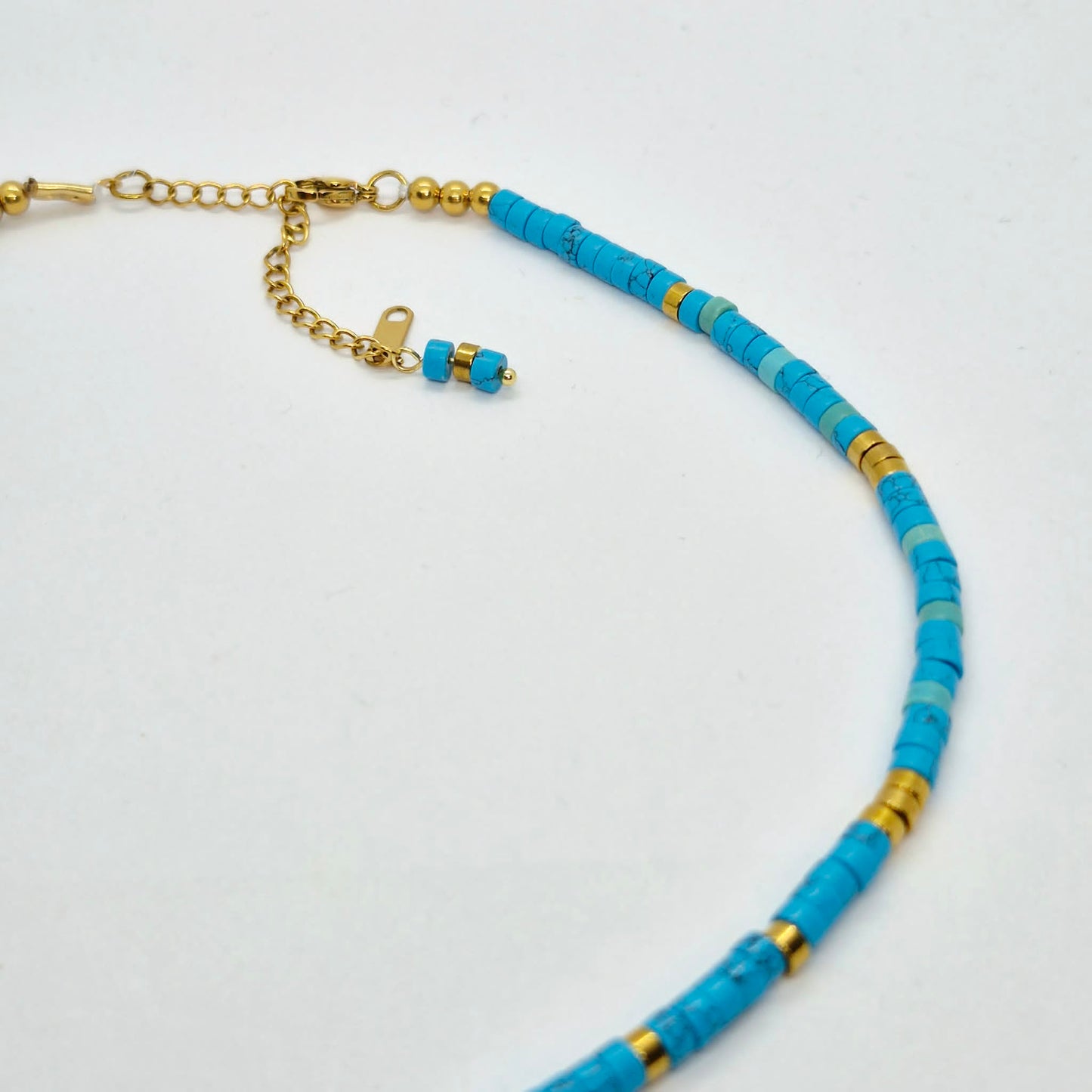 Natural Turquoise Choker in 4mm Stones