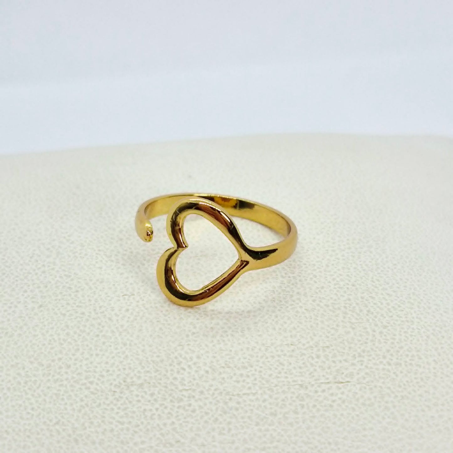 Gold Plated Stainless Steel Ring Resizeable