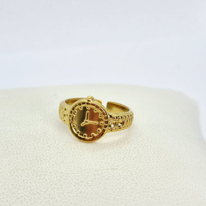 Gold Plated Stainless Steel Ring Resizeable