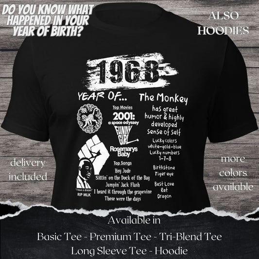 1968 TShirt and Hoodie is a Creative Graphic design for Men and Women