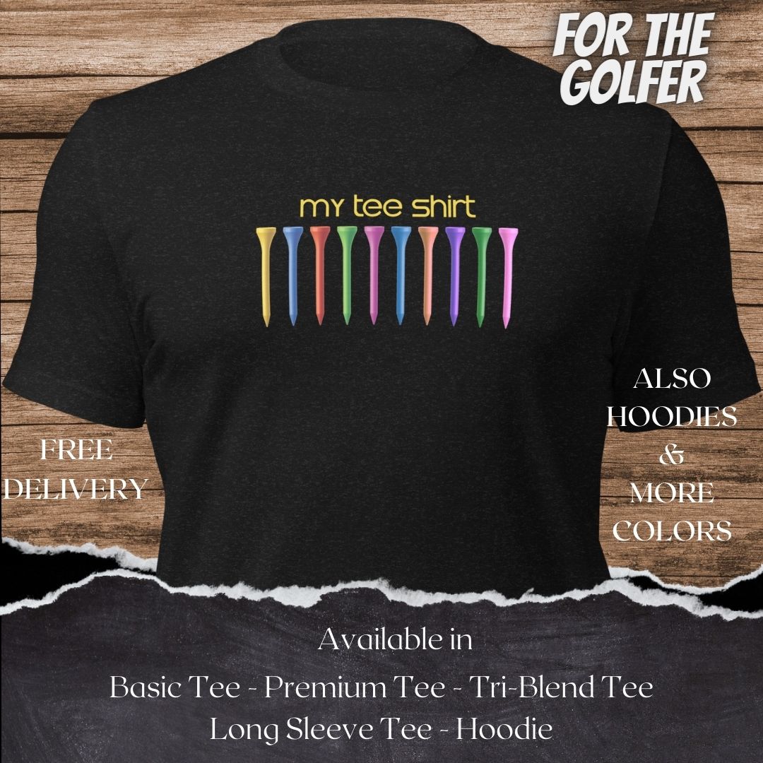 My Spare Time Golf TShirt and Hoodie is a Creative Golf Graphic design for Men and Women
