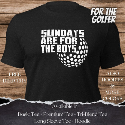 Sundays Are For The Boys Golf T-shirt en Hoodie is een creatief golf grafisch ontwerp voor heren