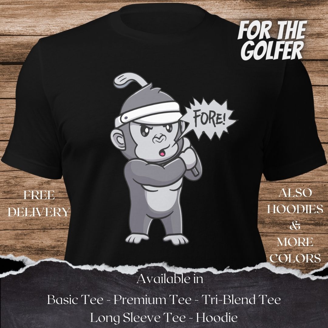 The Golf Swing TShirt and Hoodie is a Creative Golf Graphic design for Men and Women