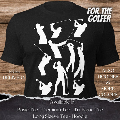 Golfbal T-shirt en Hoodie is een creatief golfgrafisch ontwerp voor mannen en vrouwen