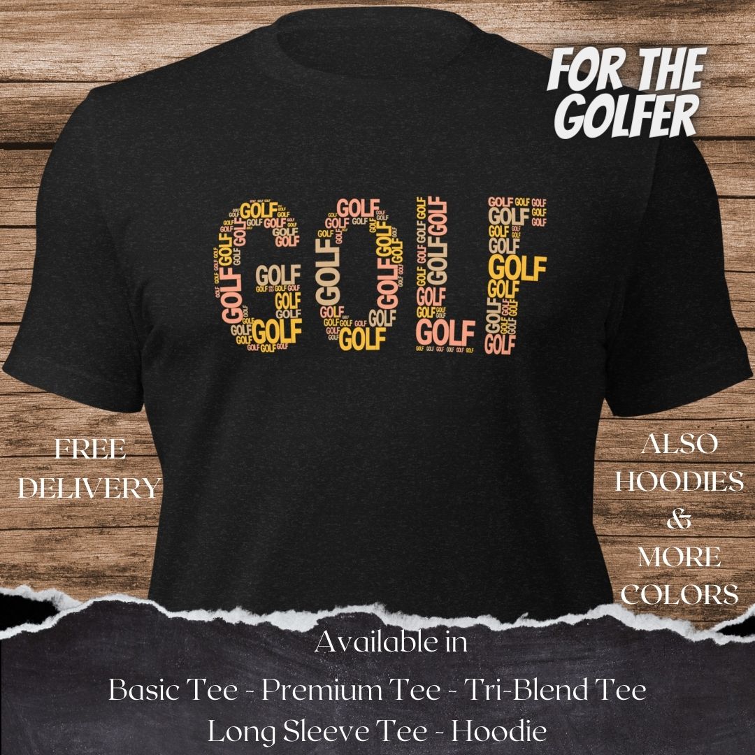 Golfbal T-shirt en Hoodie is een creatief golfgrafisch ontwerp voor mannen en vrouwen