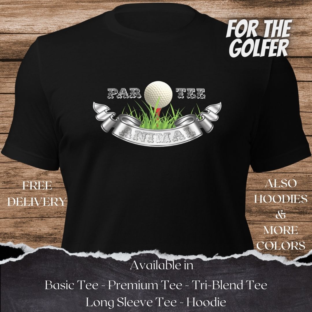 Golfer Silhouette Swing Golf TShirt and Hoodie is a Creative Golf Graphic design for Men and Women