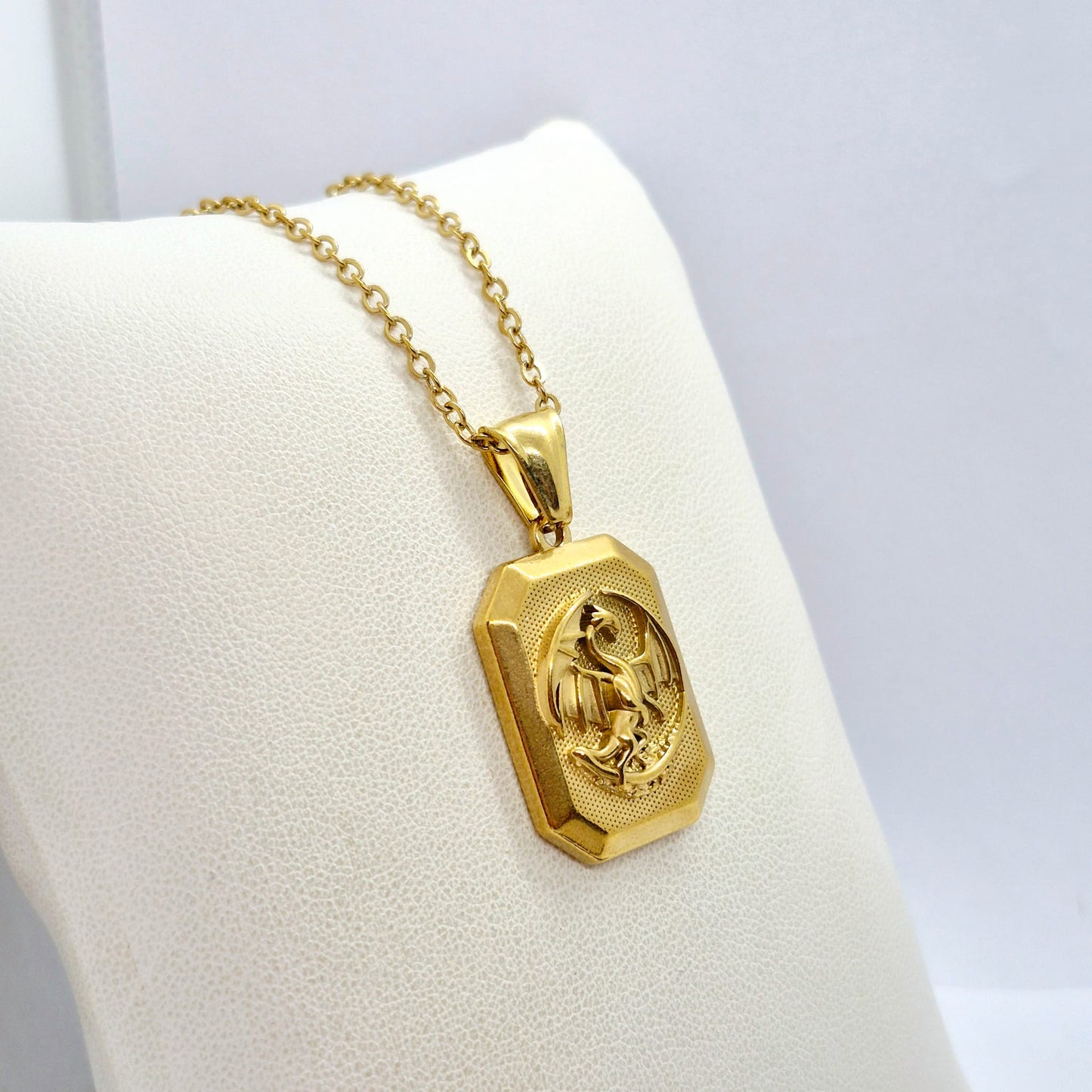 Tree of Life Pendant with Chain Necklace in Gold Platted Stainless Steel