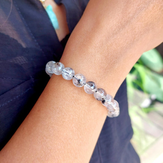 Natural Herkimer Diamond Bracelet with 8mm Stones