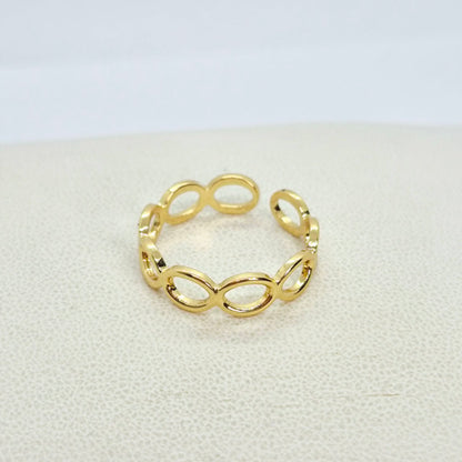 Gold Plated Stainless Steel Ring Resizeable