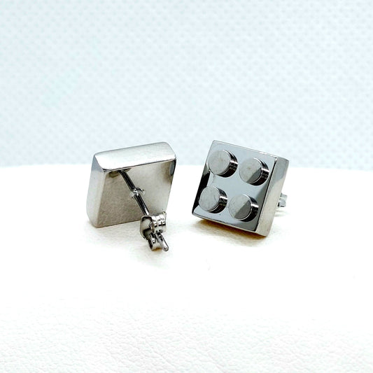 Lego Earrings - Stainless Steel