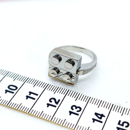 Lego Ring - Stainless Steel