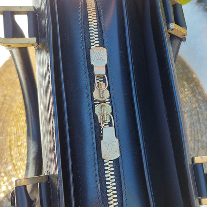 Pre-loved Louis Vuitton Donkerbruine Epi Sablon Handtas