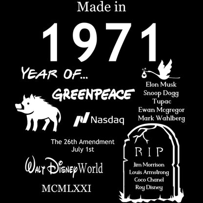 Made in 1969 TShirt - Unisex