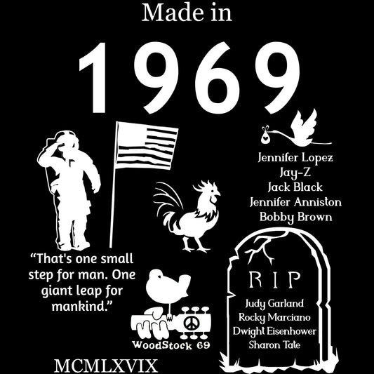 Gemaakt in 1969 T-shirt - Unisex
