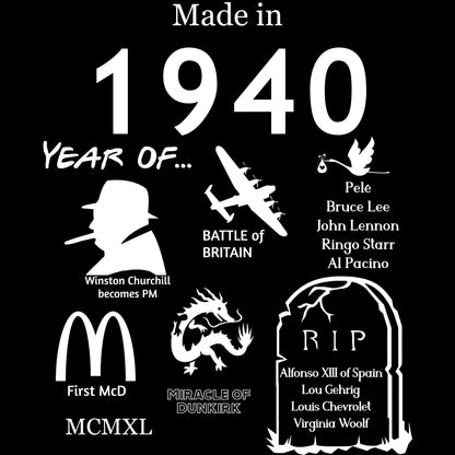 Gemaakt in 1940 T-shirt - Unisex