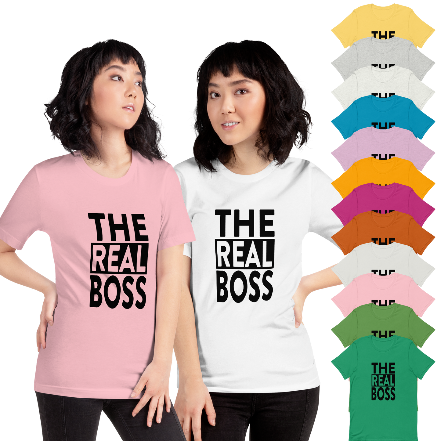 The Real Boss T-shirt - Unisex - Koppels T-shirt