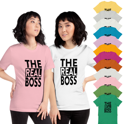 The Real Boss T-shirt - Unisex - Koppels T-shirt