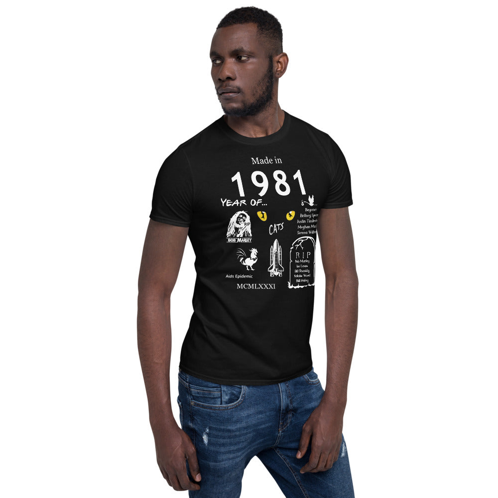 Made in 1981 TShirt - Unisex