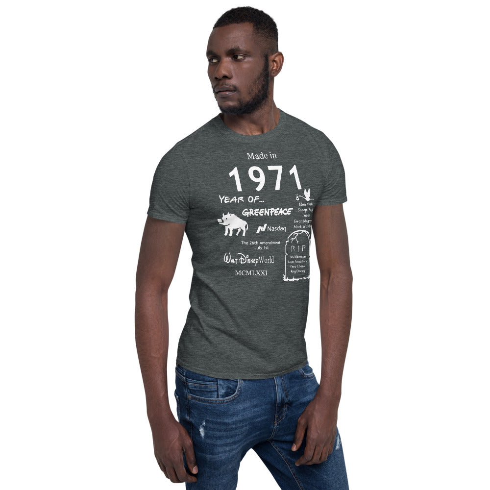 Made in 1971 TShirt - Unisex