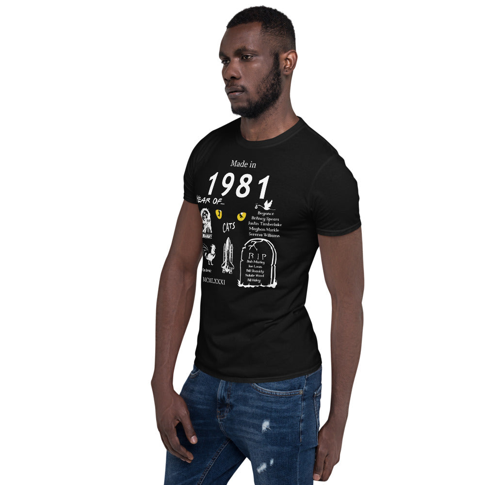 Made in 1981 TShirt - Unisex