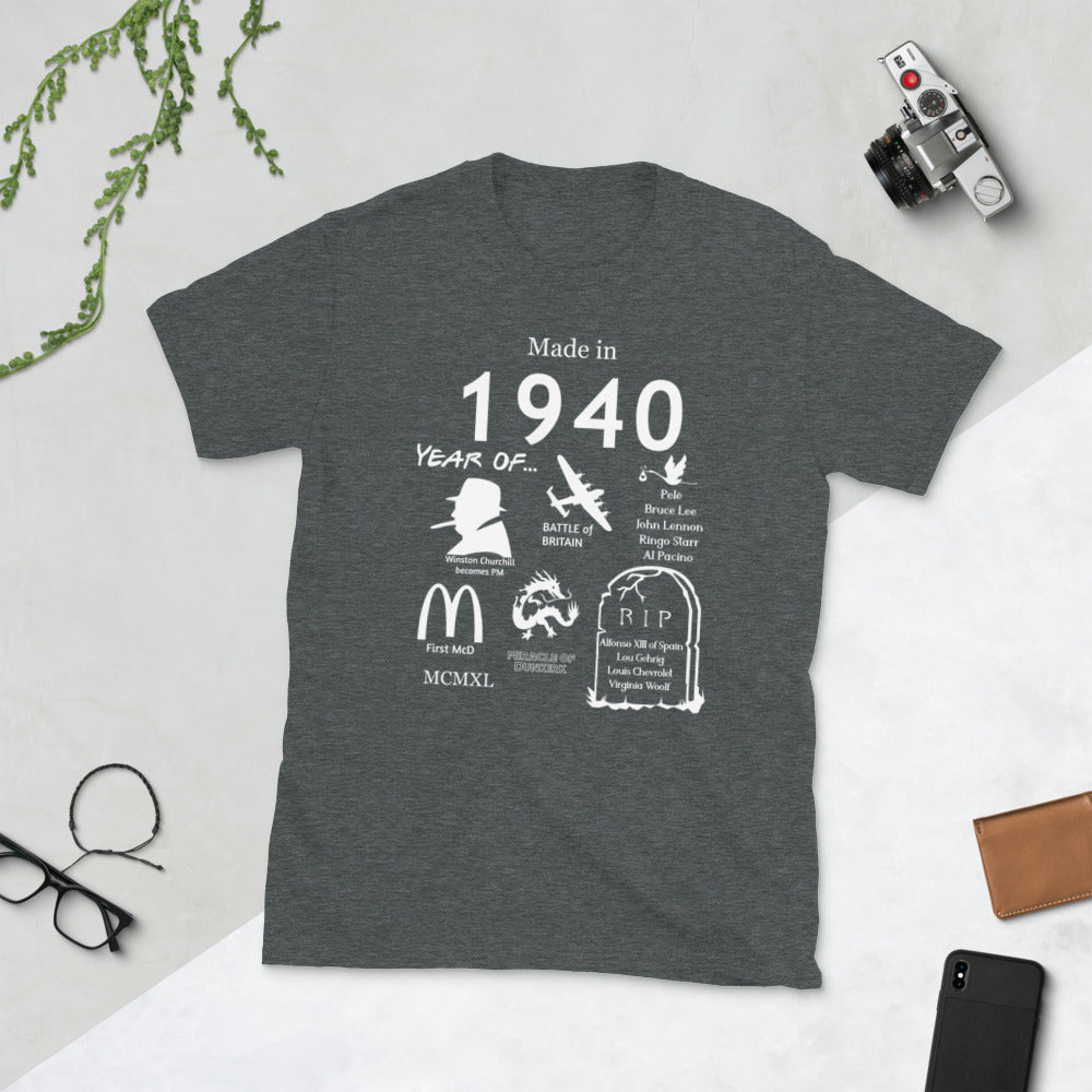 Gemaakt in 1940 T-shirt - Unisex