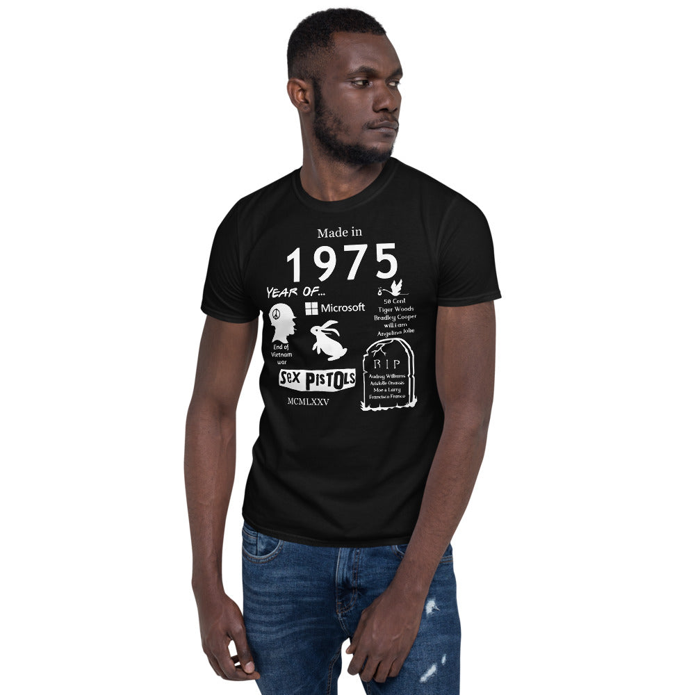 T-shirt "Made in 1975" - Unisex