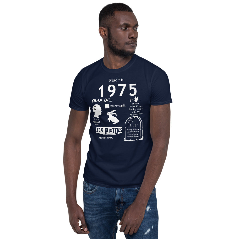 T-shirt "Made in 1975" - Unisex