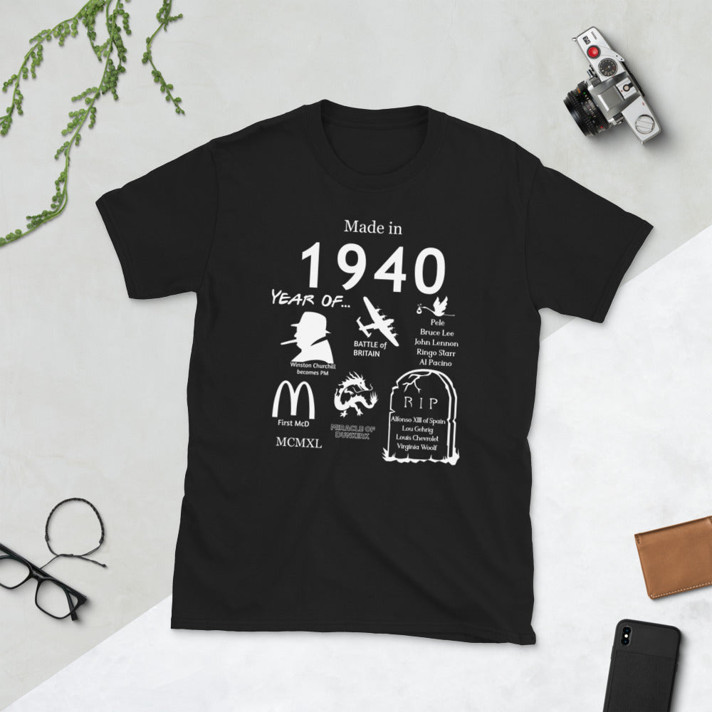 Gemaakt in 1940 T-shirt - Unisex