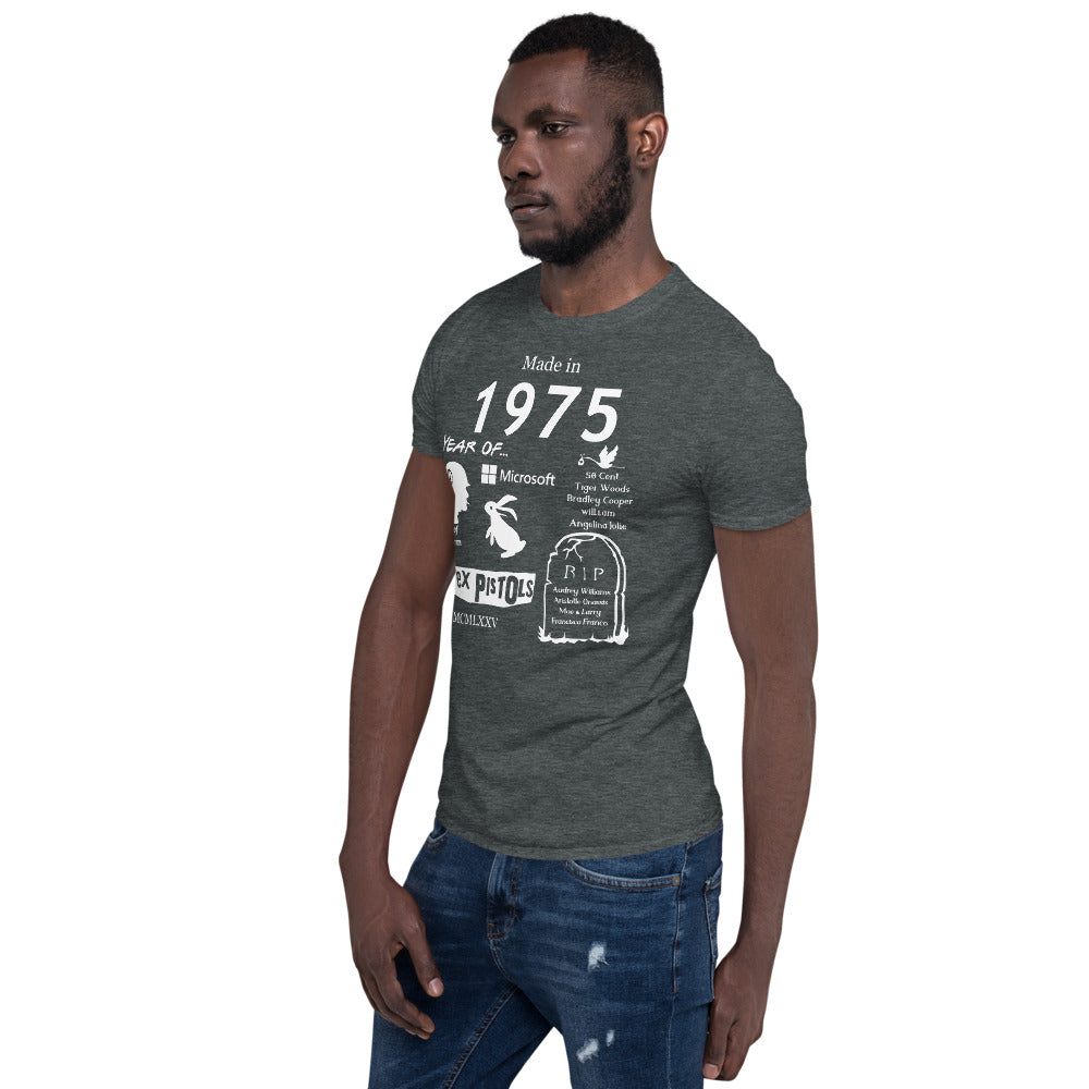 T-shirt "Made in 1975" - Unisex