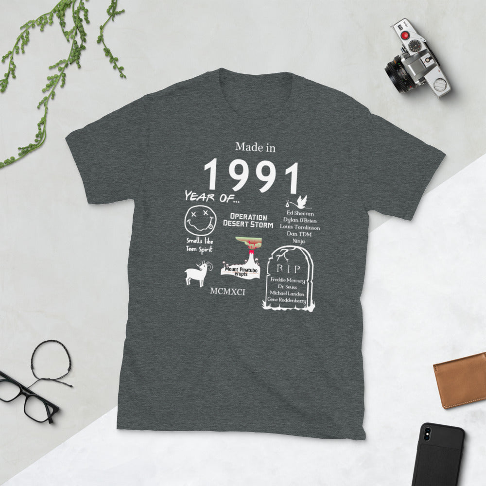 Gemaakt in 1991 T-shirt - Unisex