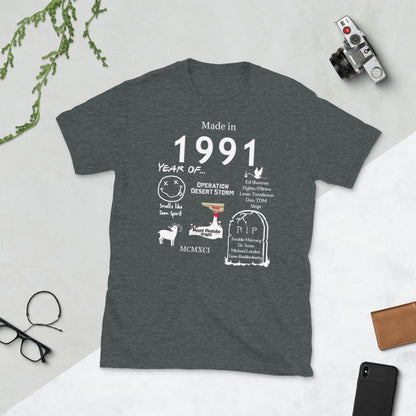 Gemaakt in 1991 T-shirt - Unisex
