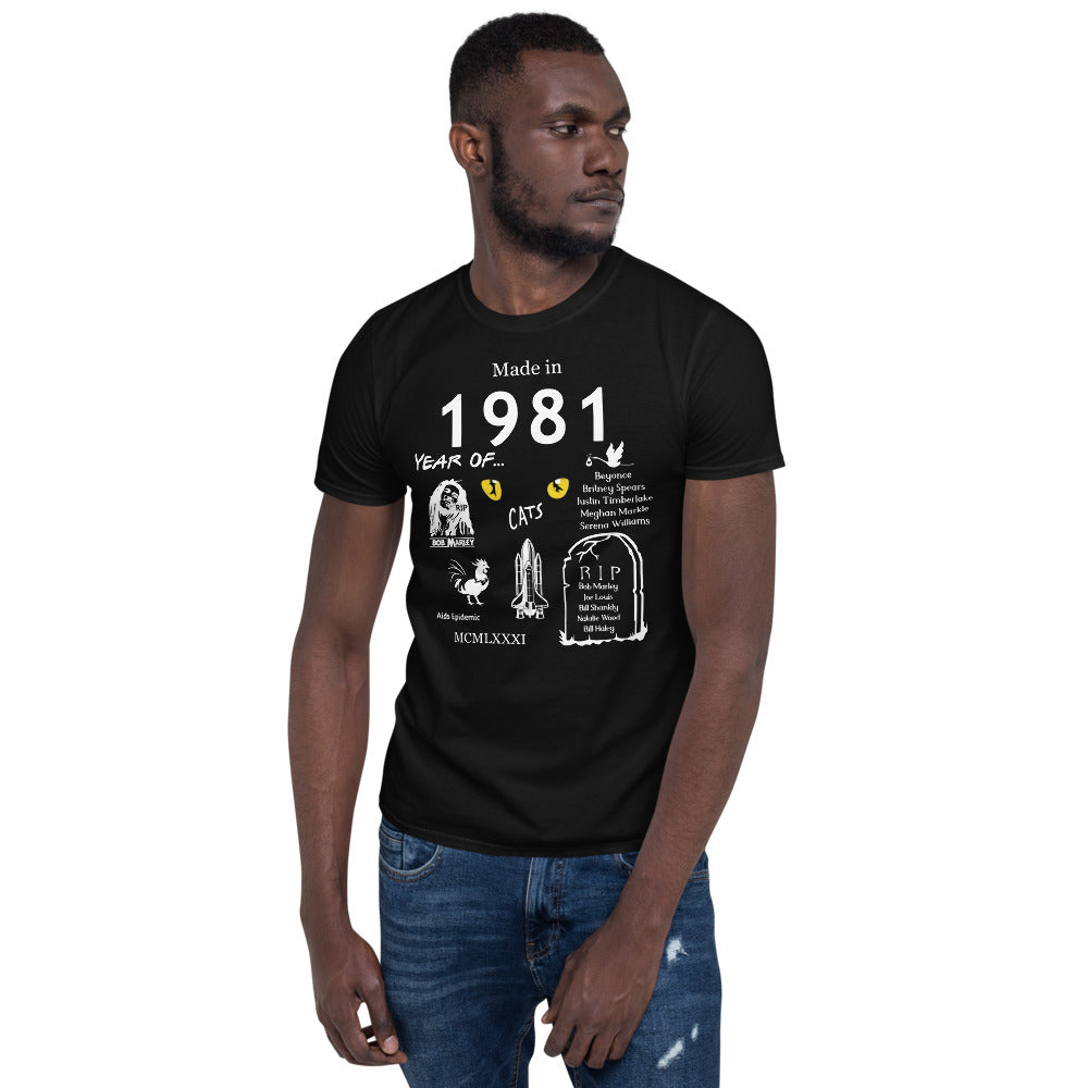 Made in 1981 TShirt - Unisex