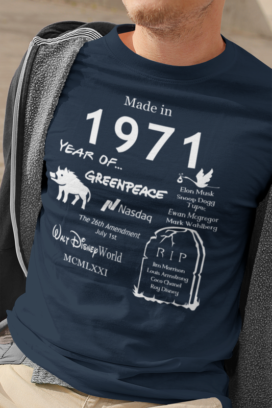 T-shirt uit 1971 - Unisex
