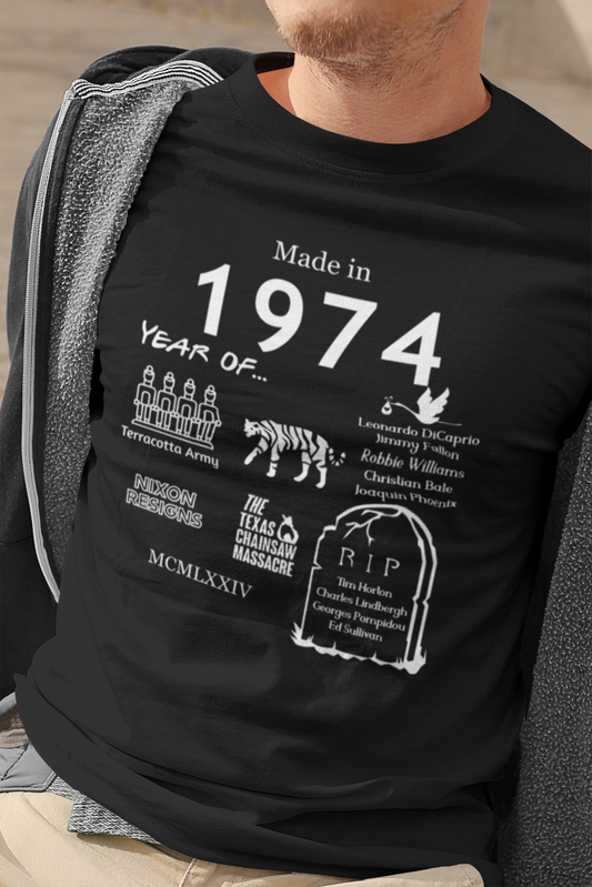 Gemaakt in 1974 T-shirt - Uniseks